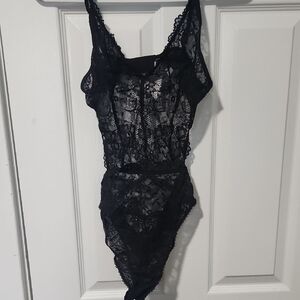 Savage X Fenty Black Lace Chemise